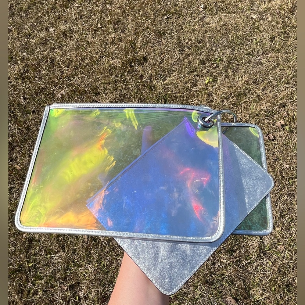EUC Kate Spade Trio of Iridescent Pouches - Picture 5 of 12